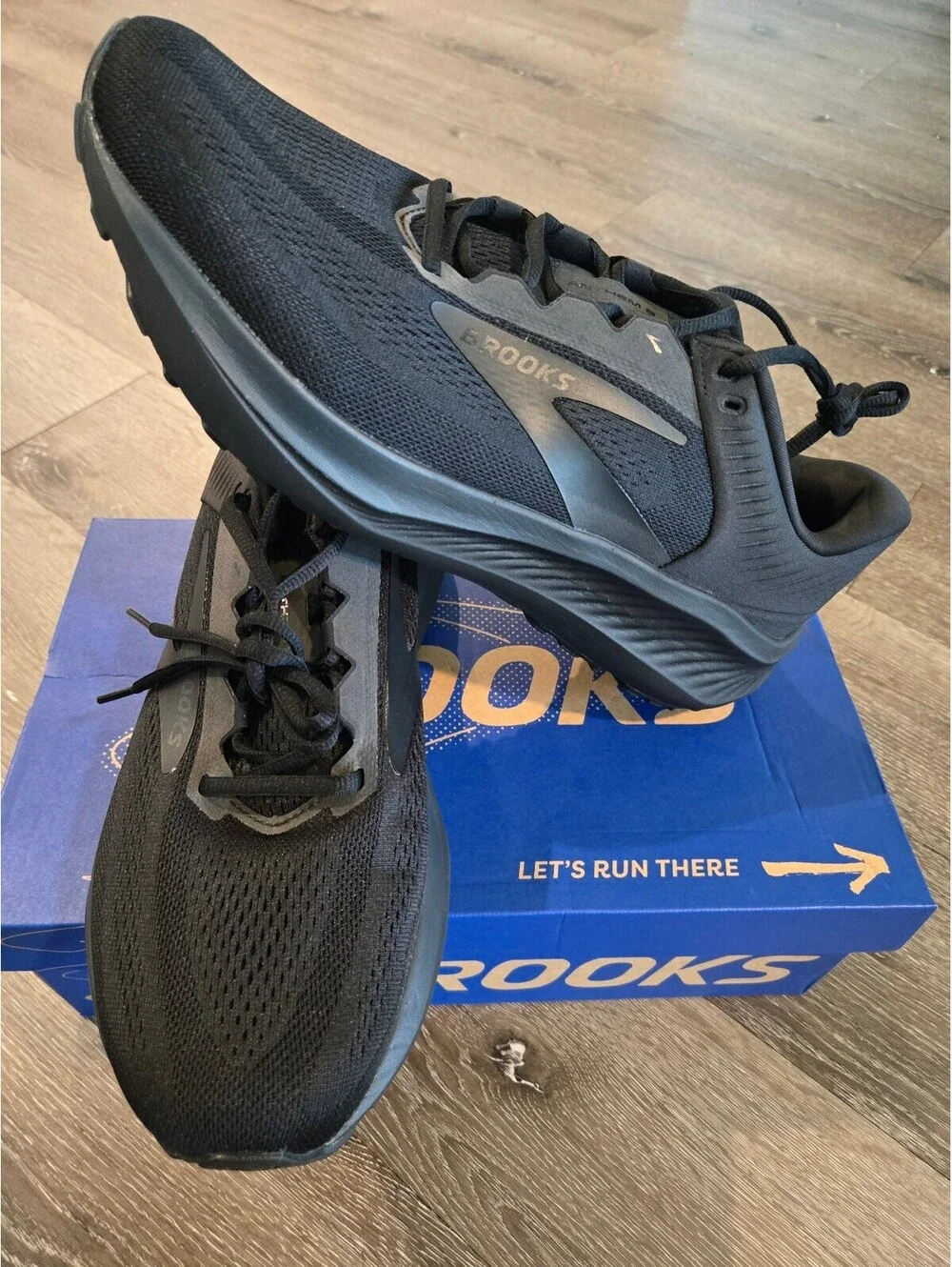 Brooks Anthem 8 Men’s Size 12 Wide 2E Black Running Shoes New in Box